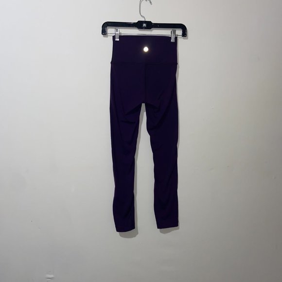 Lululemon Purple Mid Rise Full Length Leggings - Size 2 - Picture 4 of 7